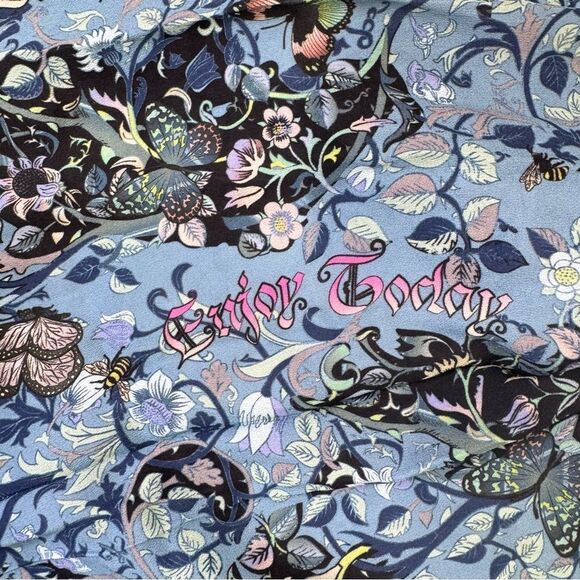 NEW Zadig & Voltaire Refla Dress Bohemian Patch Blue Size Medium - Picture 8 of 13